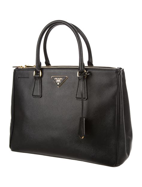 prada saffiano lux double zip tote|prada saffiano leather crossbody bag.